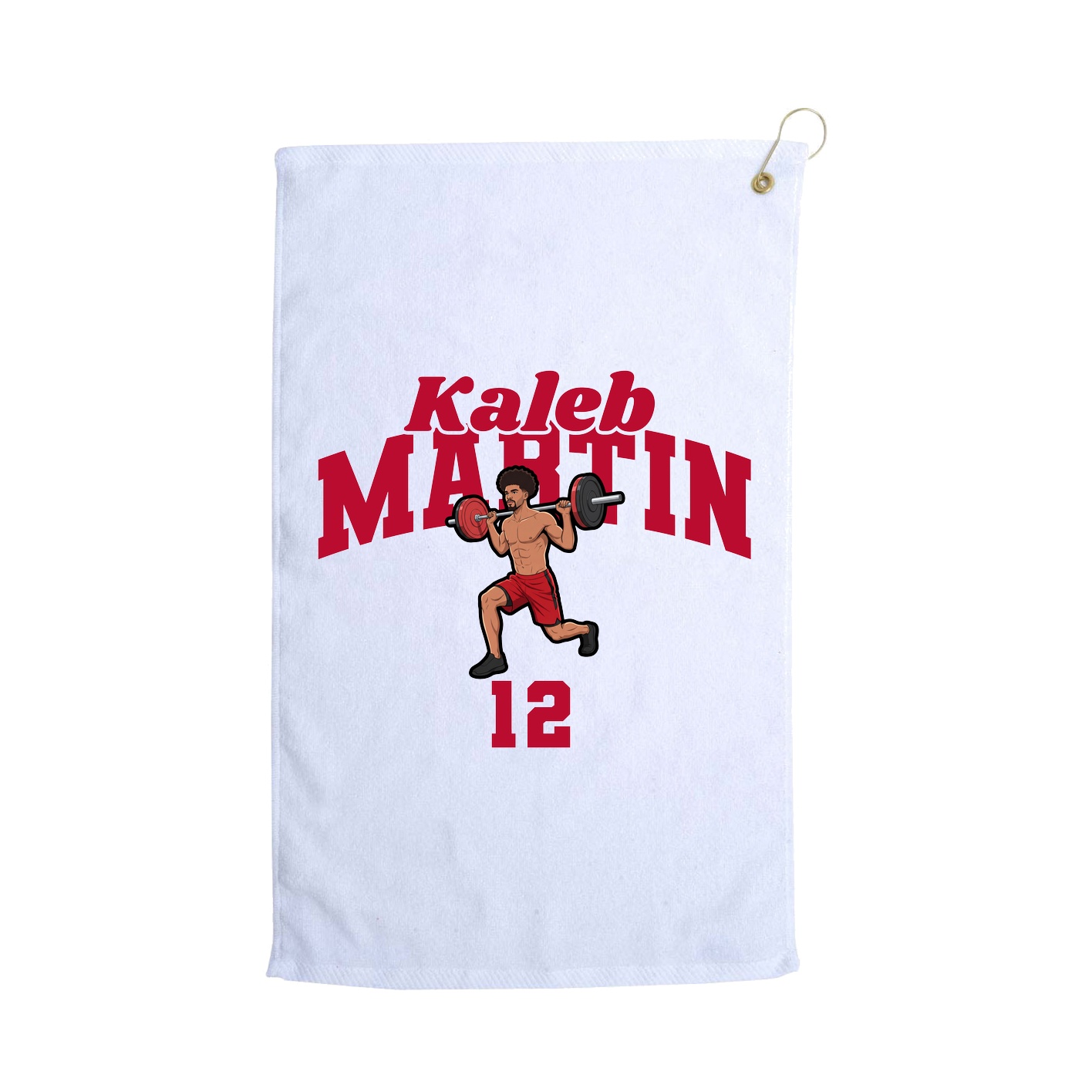 Golf Towel — Signature Arch in White