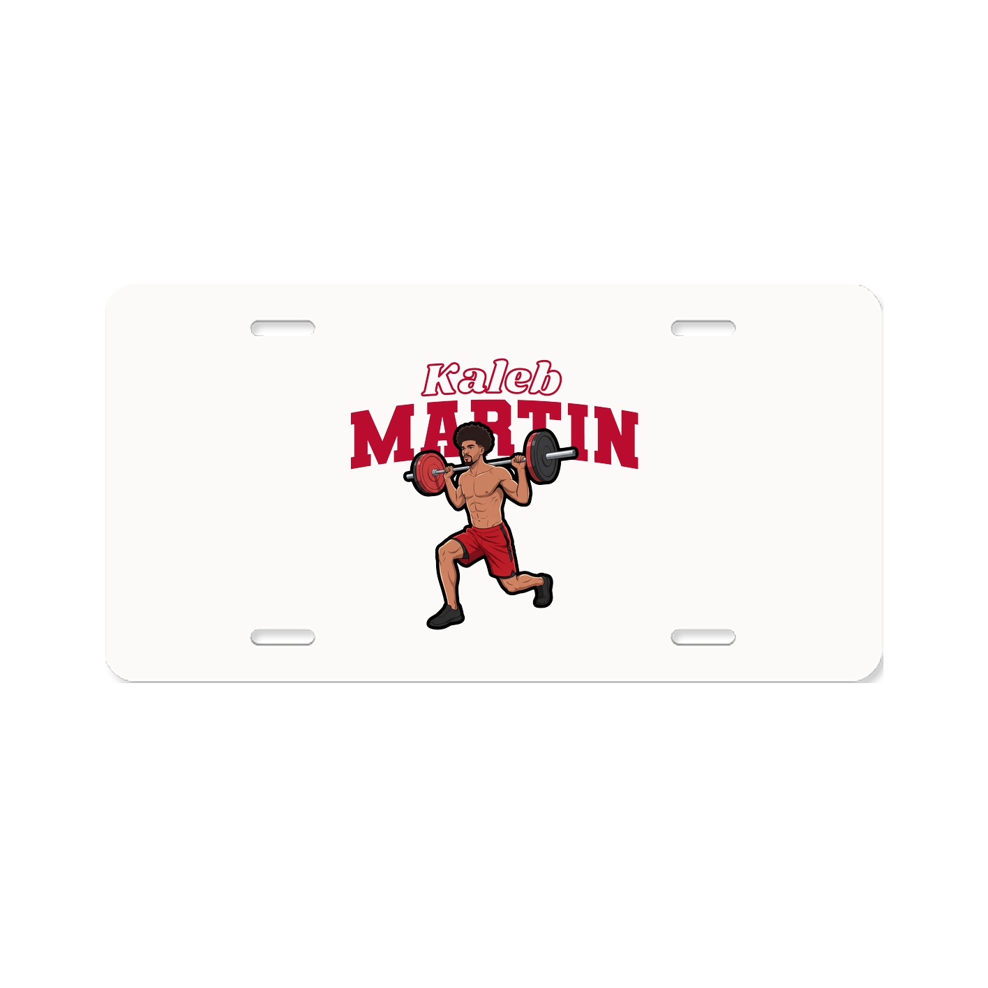 License Plate — Name Arch in Classic