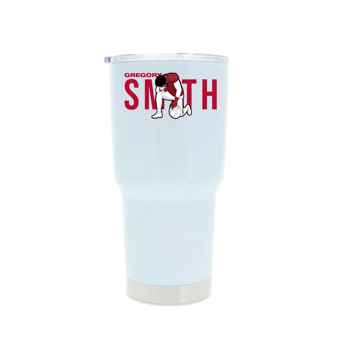 30oz Stainless Steel Tumbler — Player Name in White