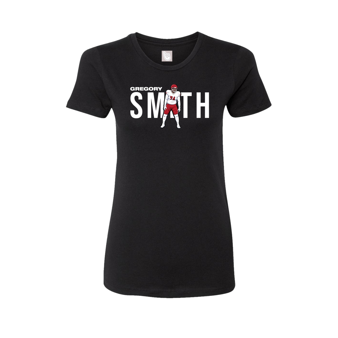Womens Tee — Player Name in Black