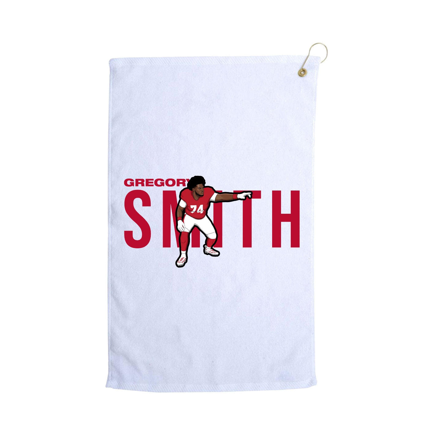 Golf Towel — Player Name in White