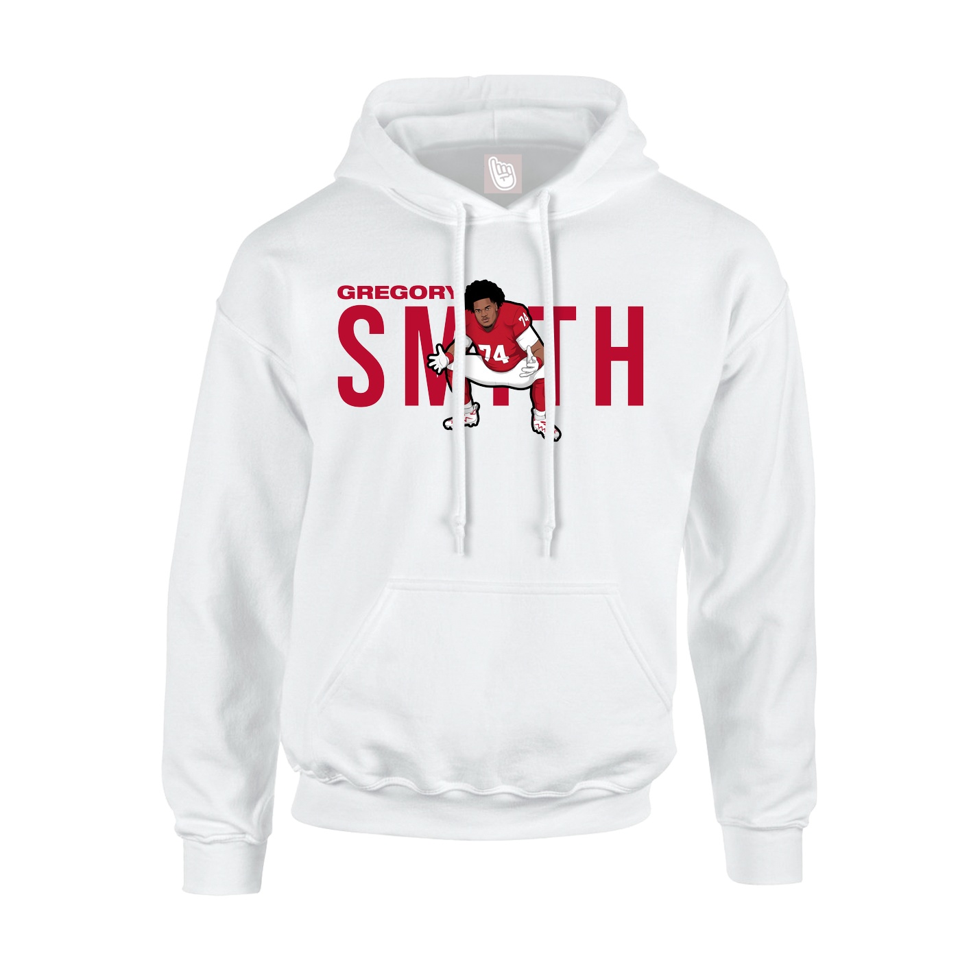 Hoodie — Player Name in White