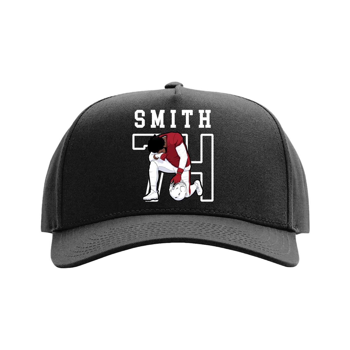 Full Fabric Five-Panel Champ Cap — Shirsey in Black