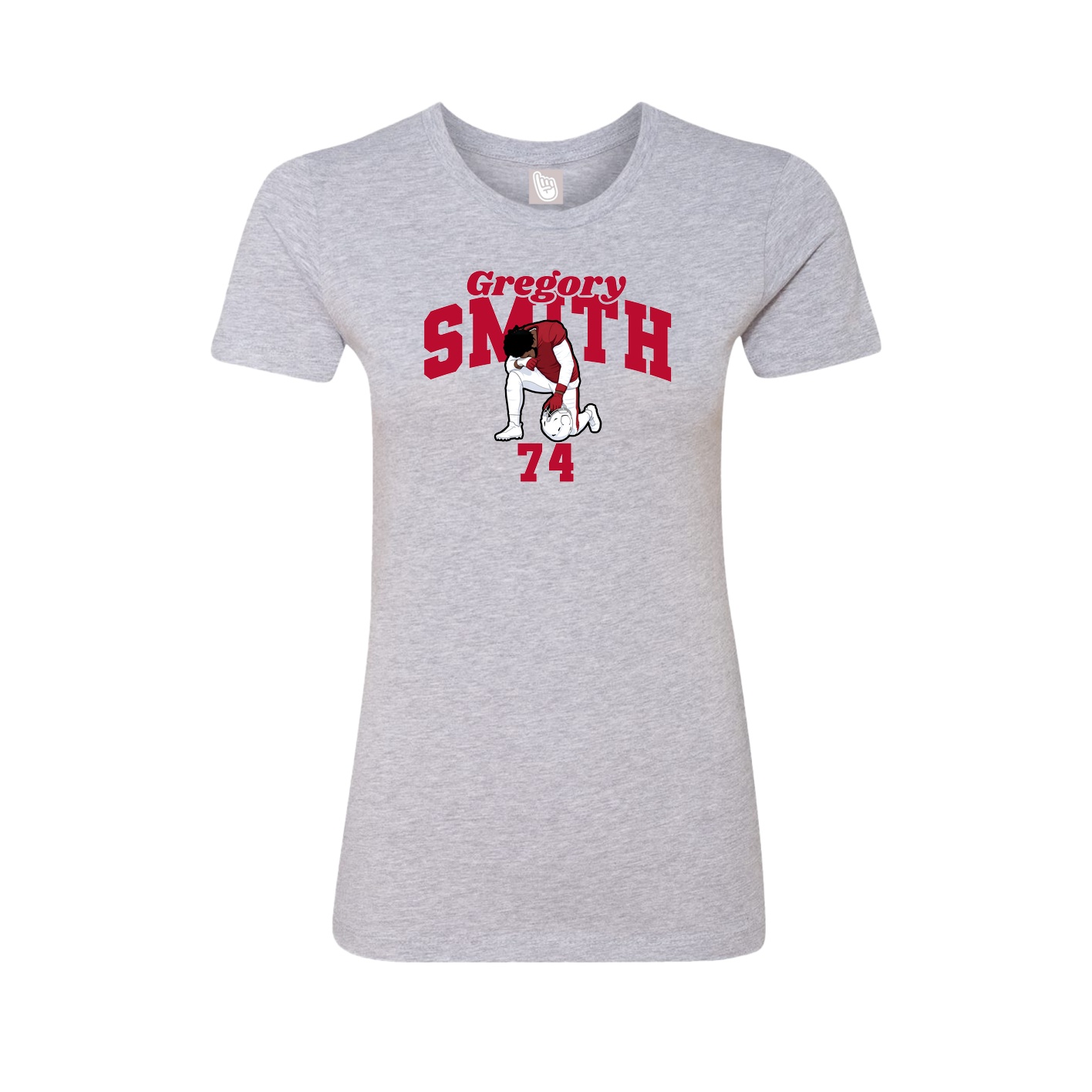 Womens Tee — Signature Arch in Grey