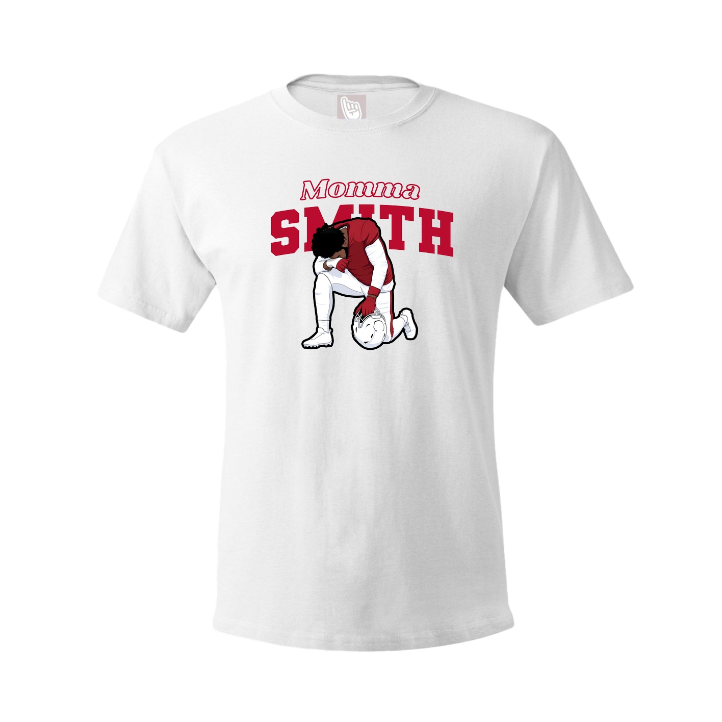 Youth Tee — Mothers Day Block in White
