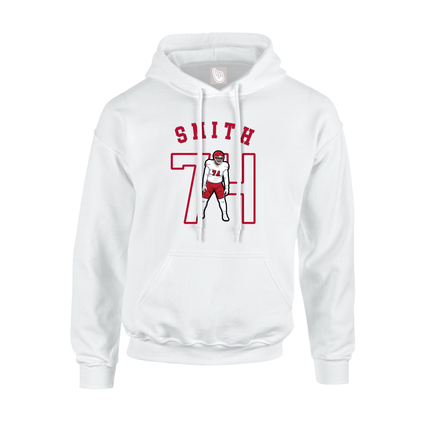 Youth Hoodie — Shirsey Arch in White