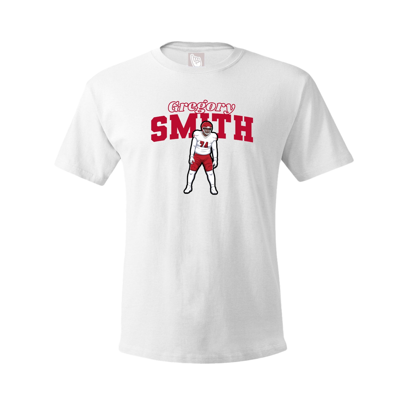 Tee — Name Arch in White