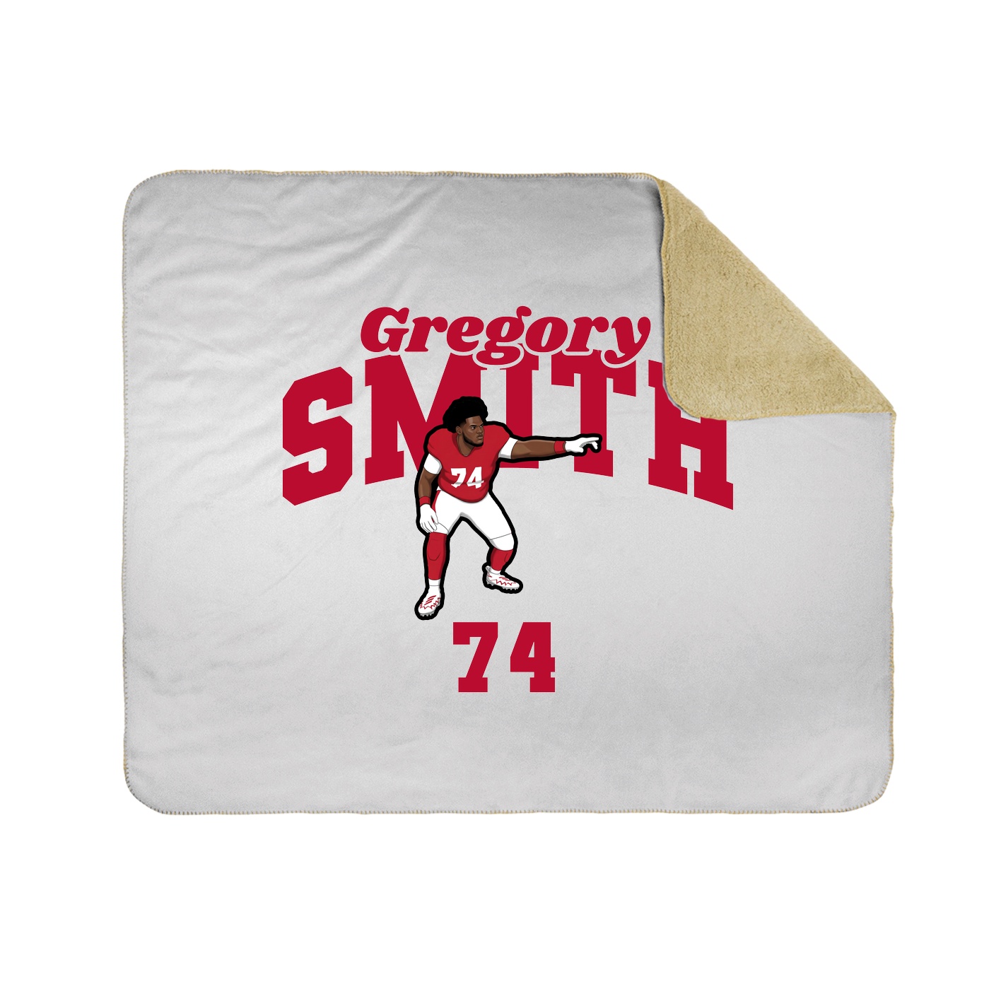 Throw Blanket — Signature Arch in White