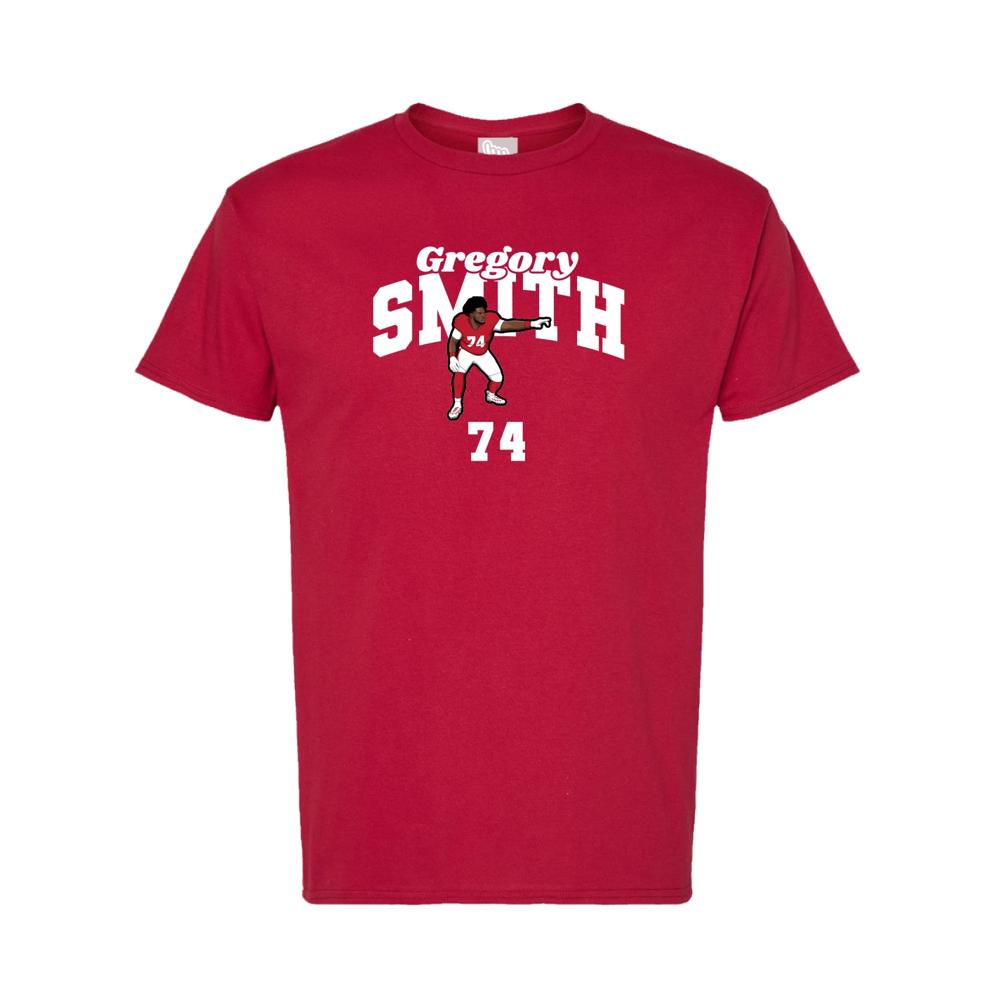 Tee — Signature Arch in Crimson