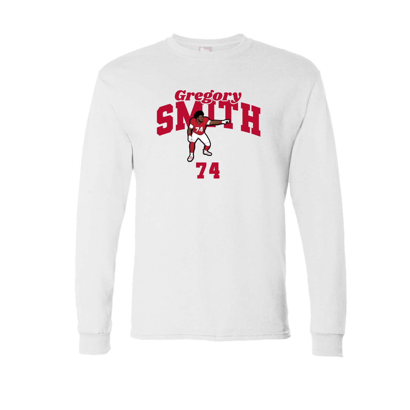 Long Sleeve Tee — Signature Arch in White