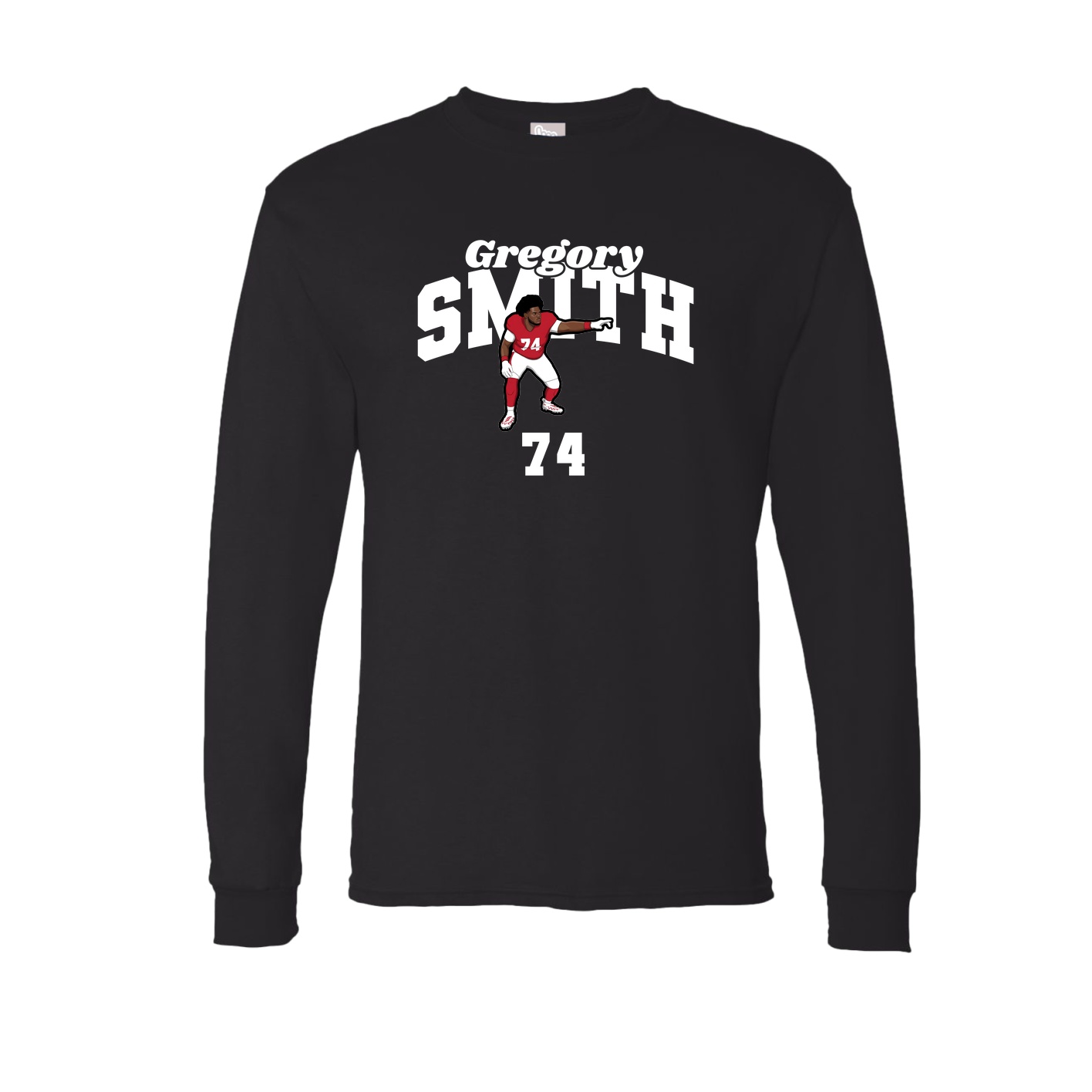 Long Sleeve Tee — Signature Arch in Black