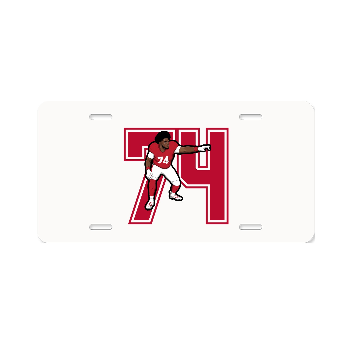 License Plate — Number in Classic