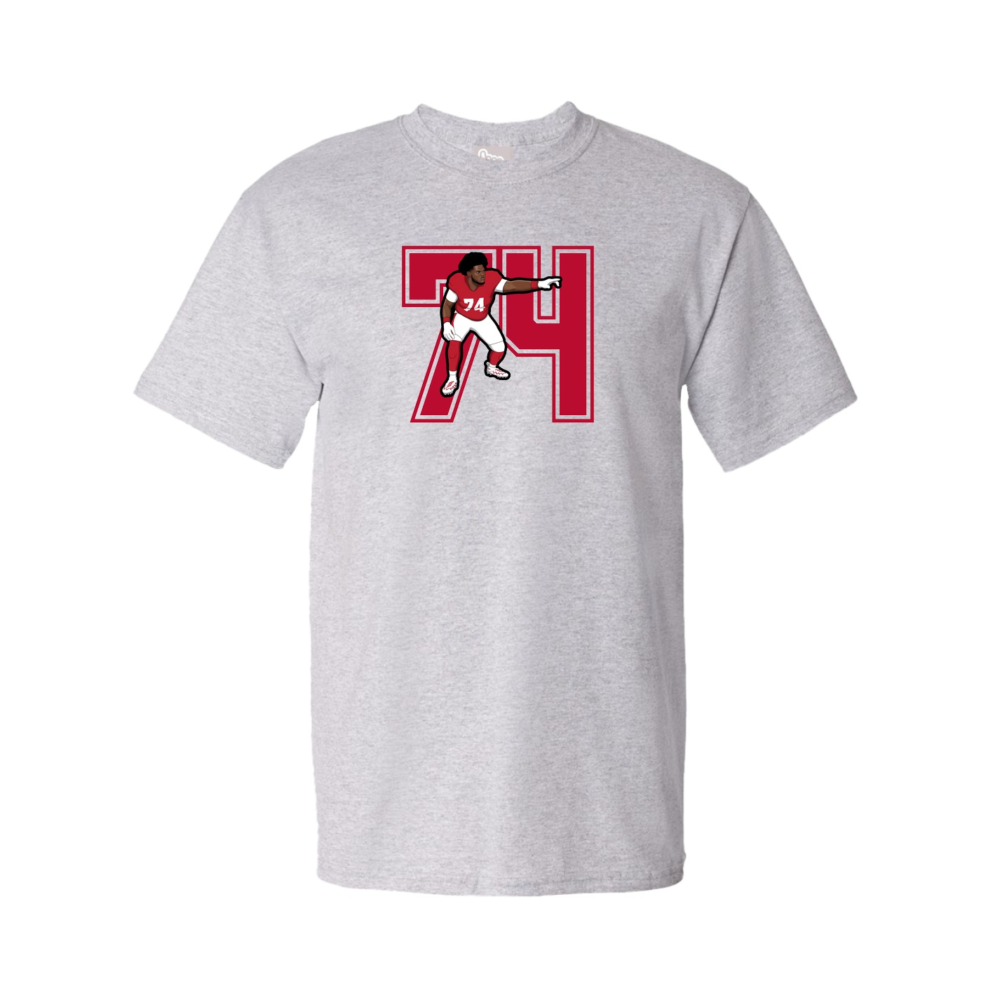 Youth Tee — Number in Grey