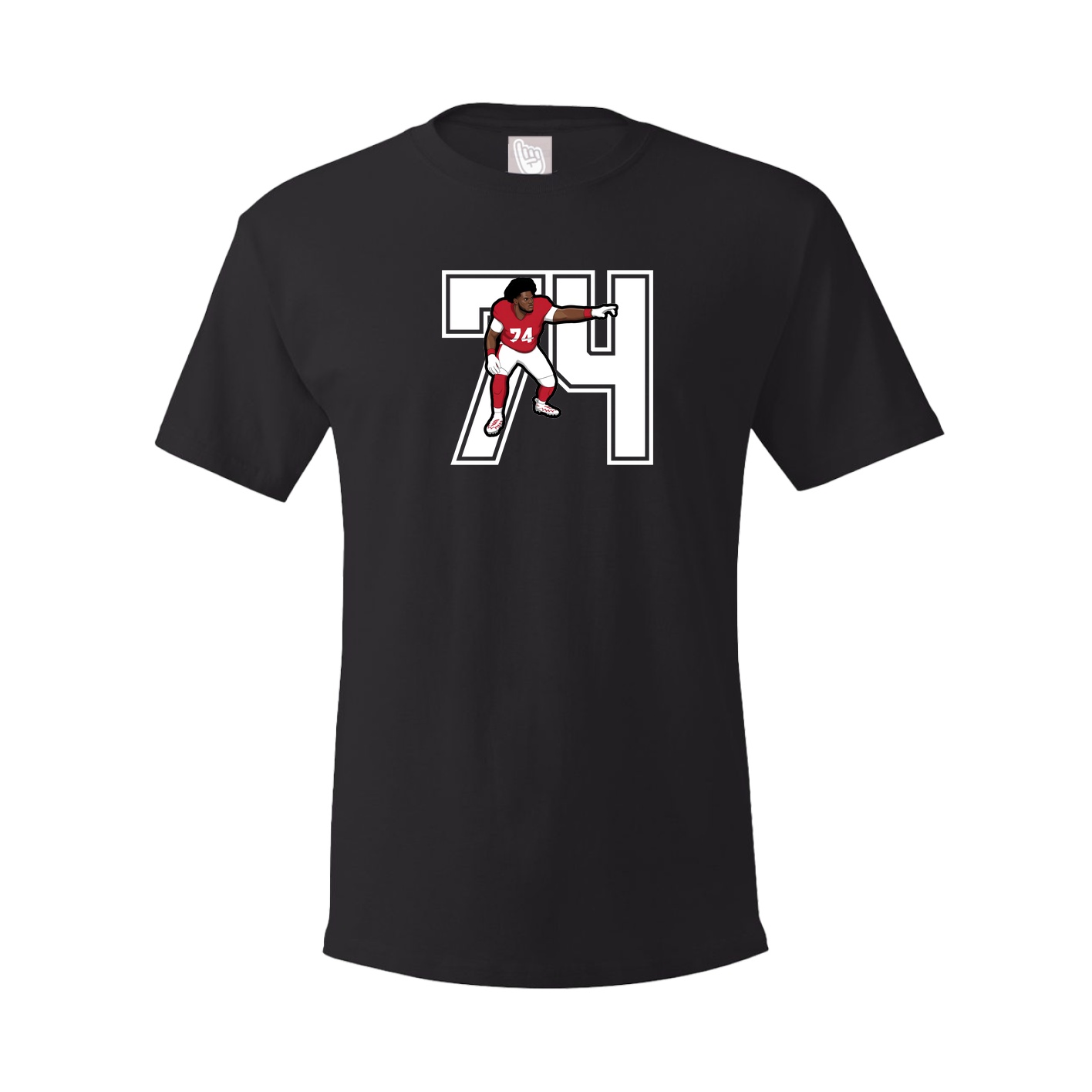 Youth Tee — Number in Black