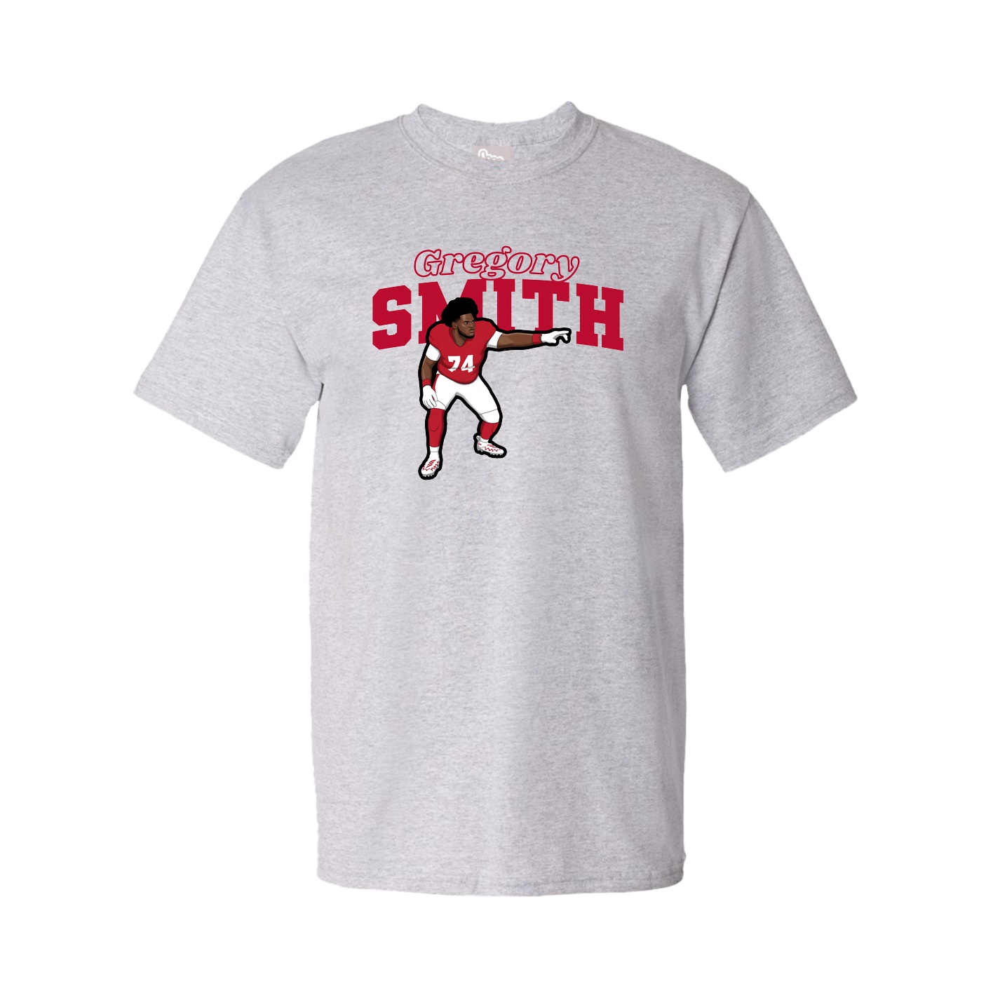 Tee — Name Arch in Grey
