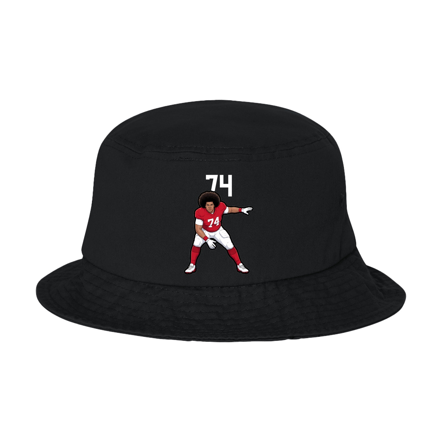 Bucket Cap — Number Top in Black