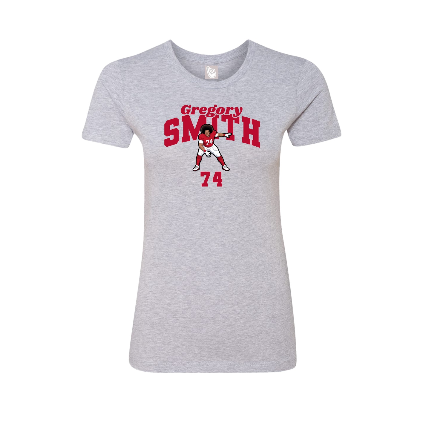 Womens Tee — Signature Arch in Grey