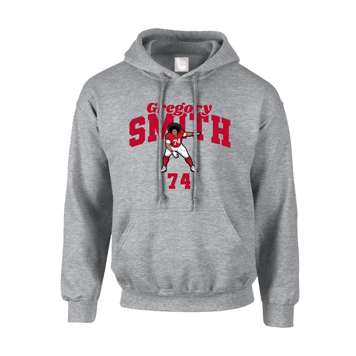 Hoodie — Signature Arch in Grey