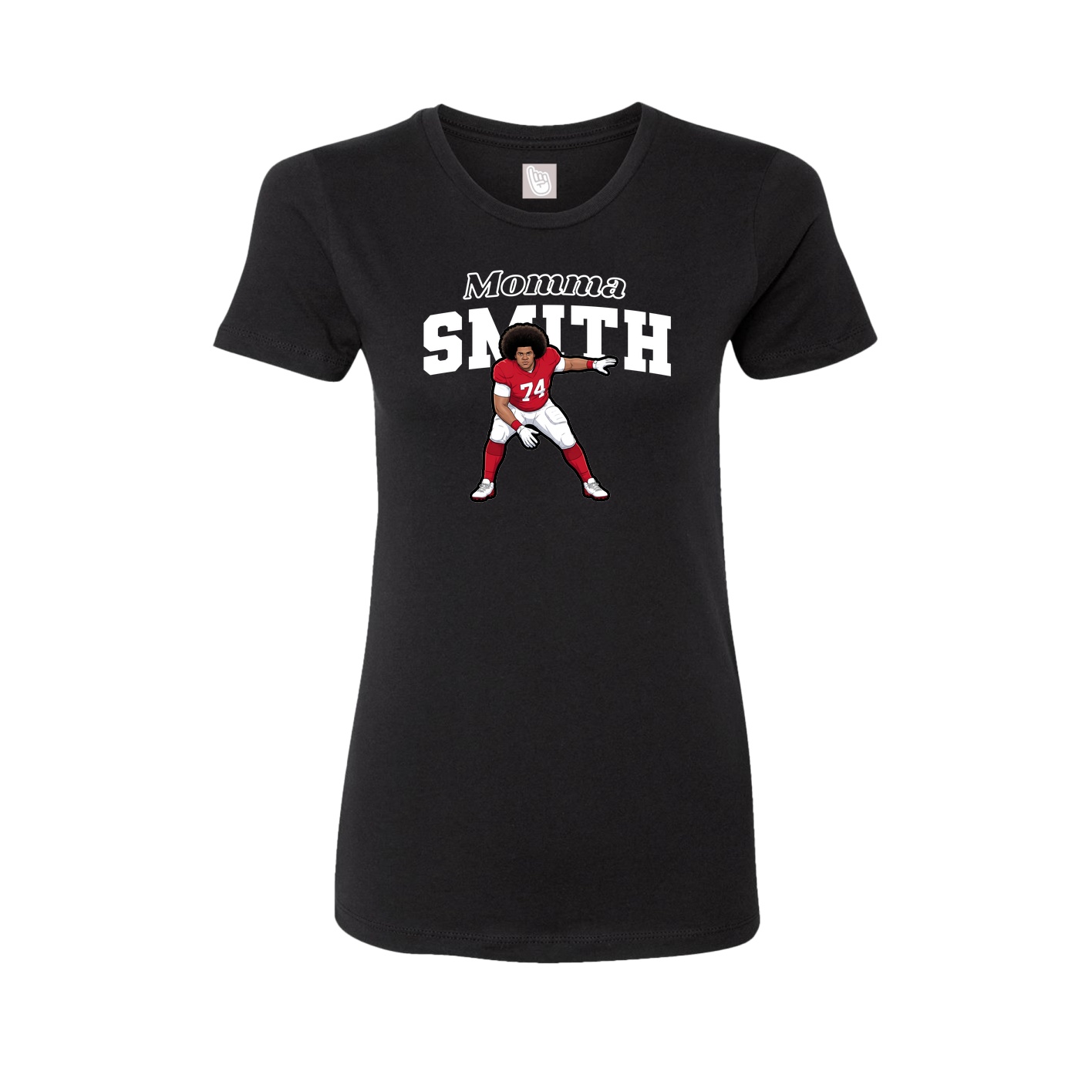 Womens Tee — Mothers Day Block in Black