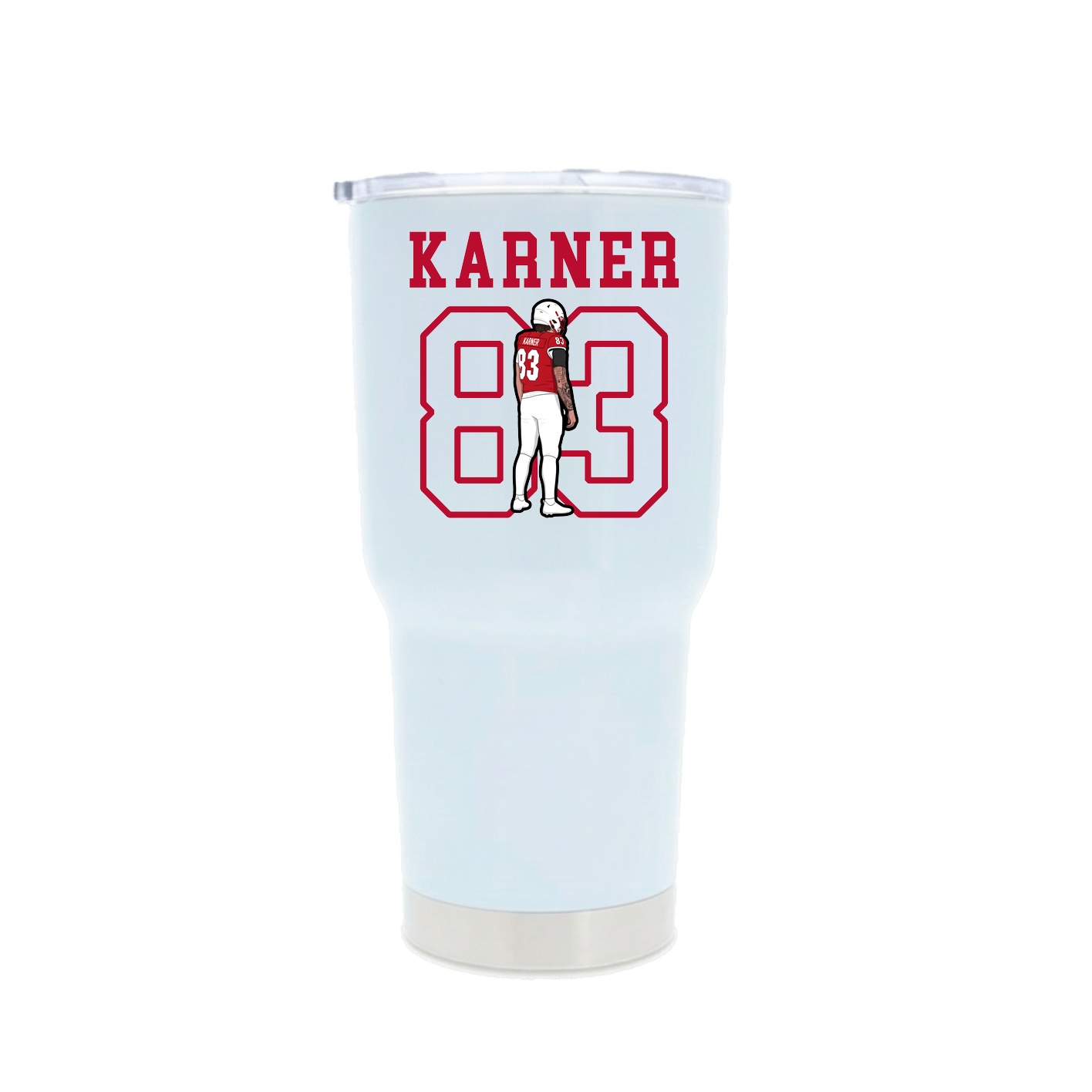 30oz Stainless Steel Tumbler — Shirsey in White