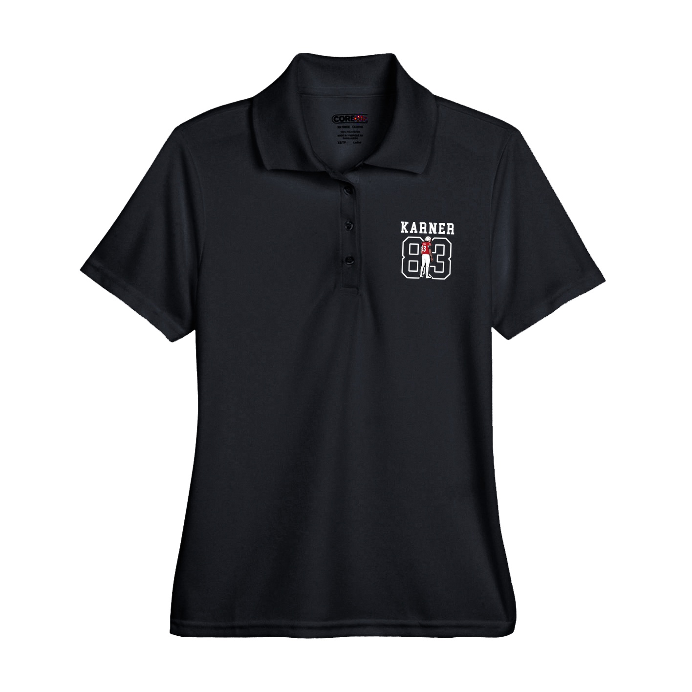 Womens Performance Polo — Shirsey in Black