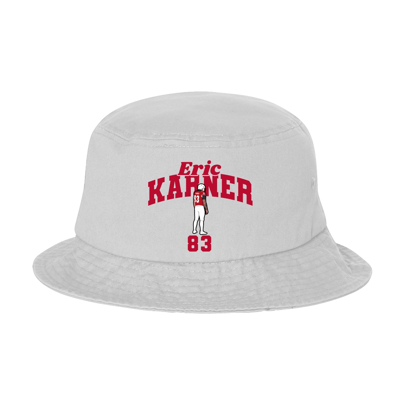 Bucket Cap — Signature Arch in White