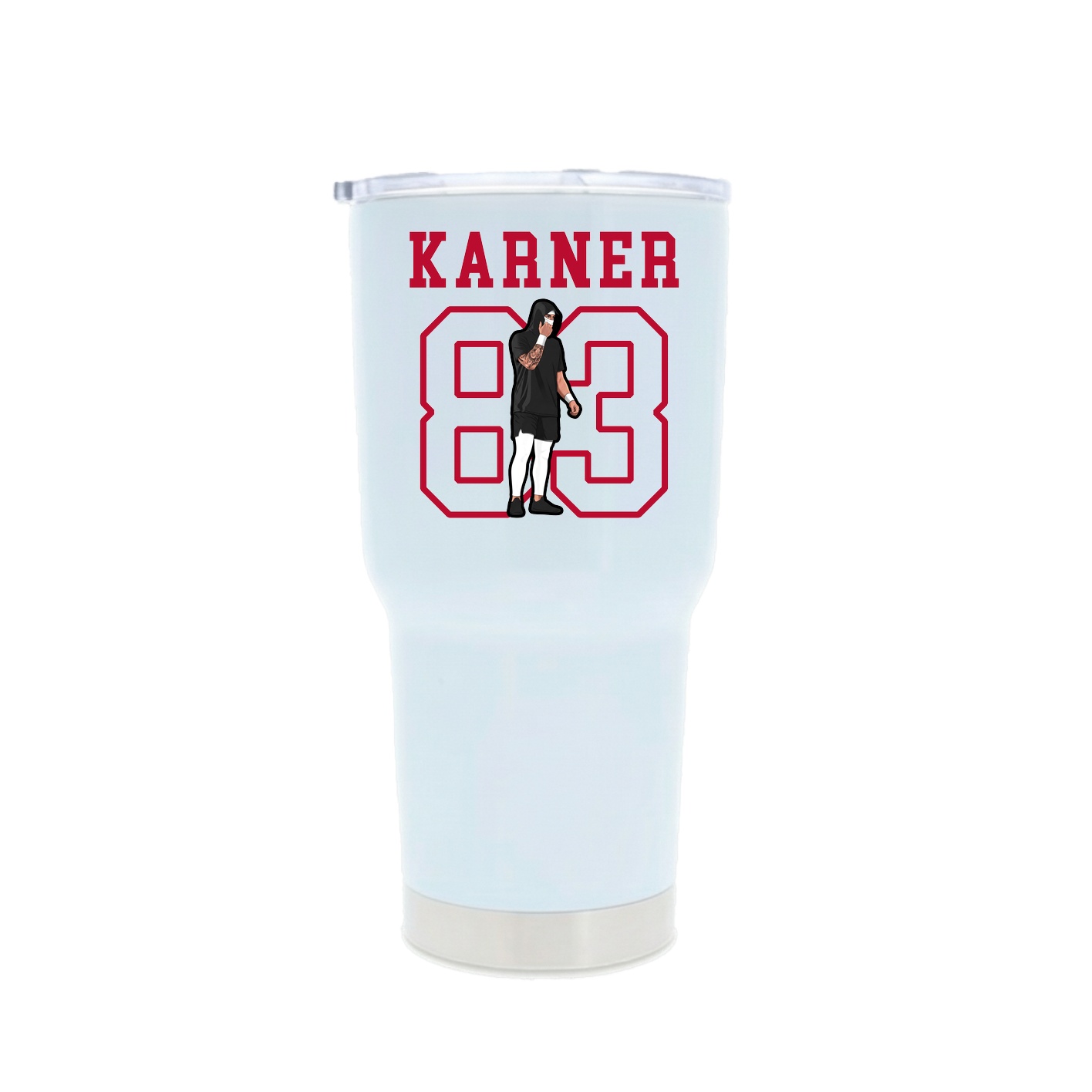30oz Stainless Steel Tumbler — Shirsey in White