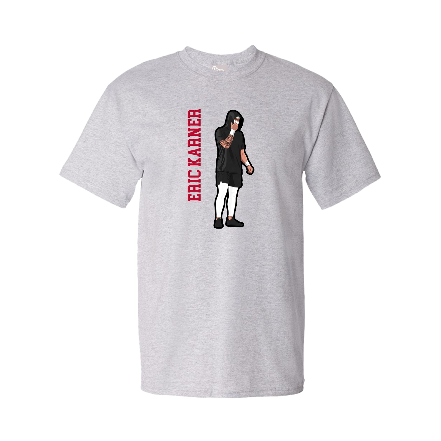 Youth Tee — Name Vertical in Grey