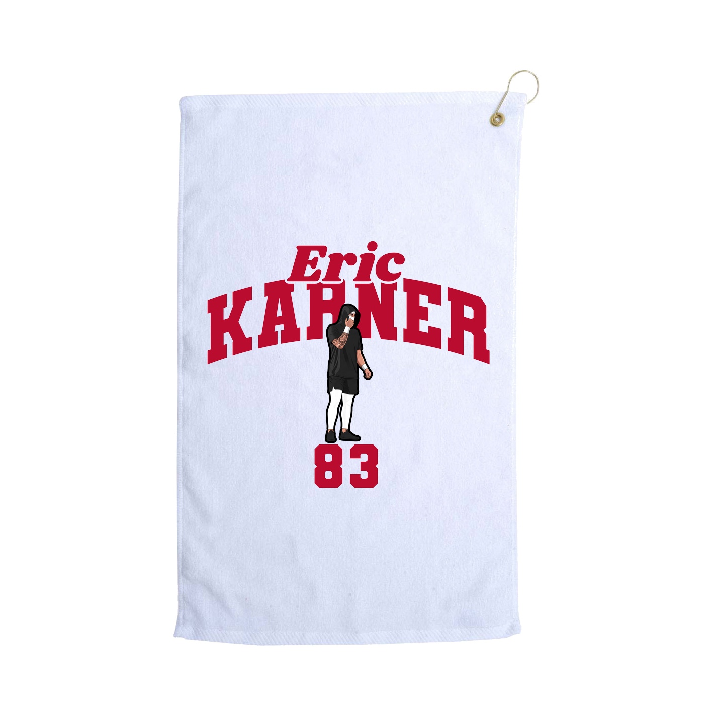 Golf Towel — Signature Arch in White