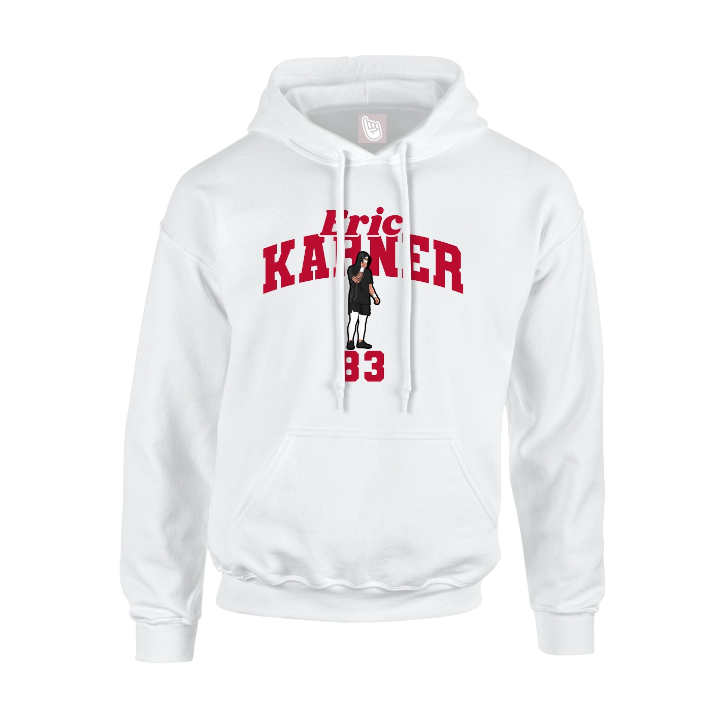 Youth Hoodie — Signature Arch in White