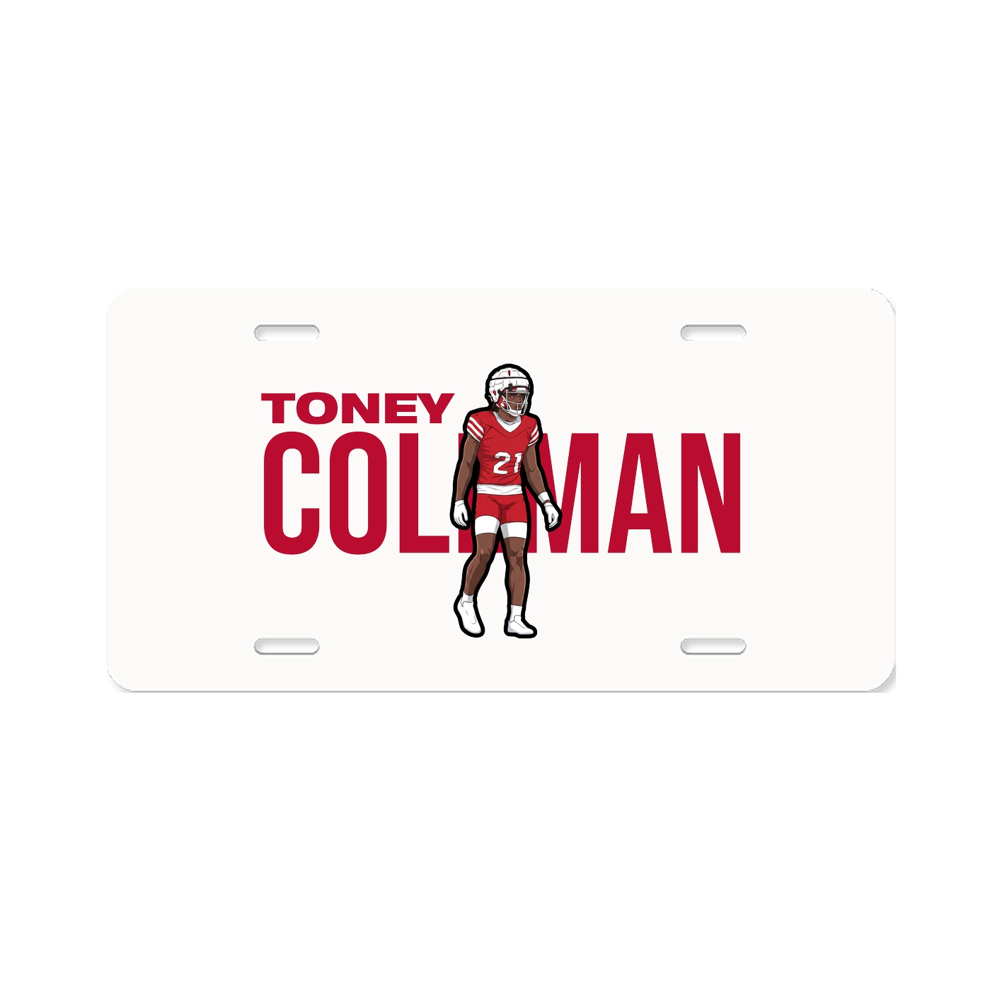 License Plate — Player Name in Classic