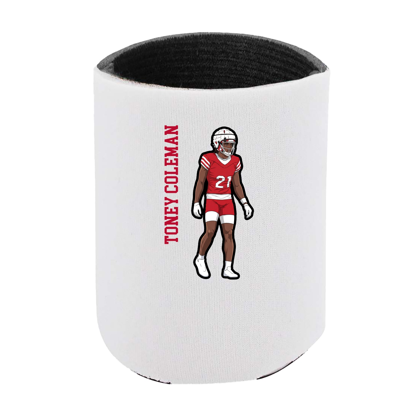 Can Holder — Name Vertical in White