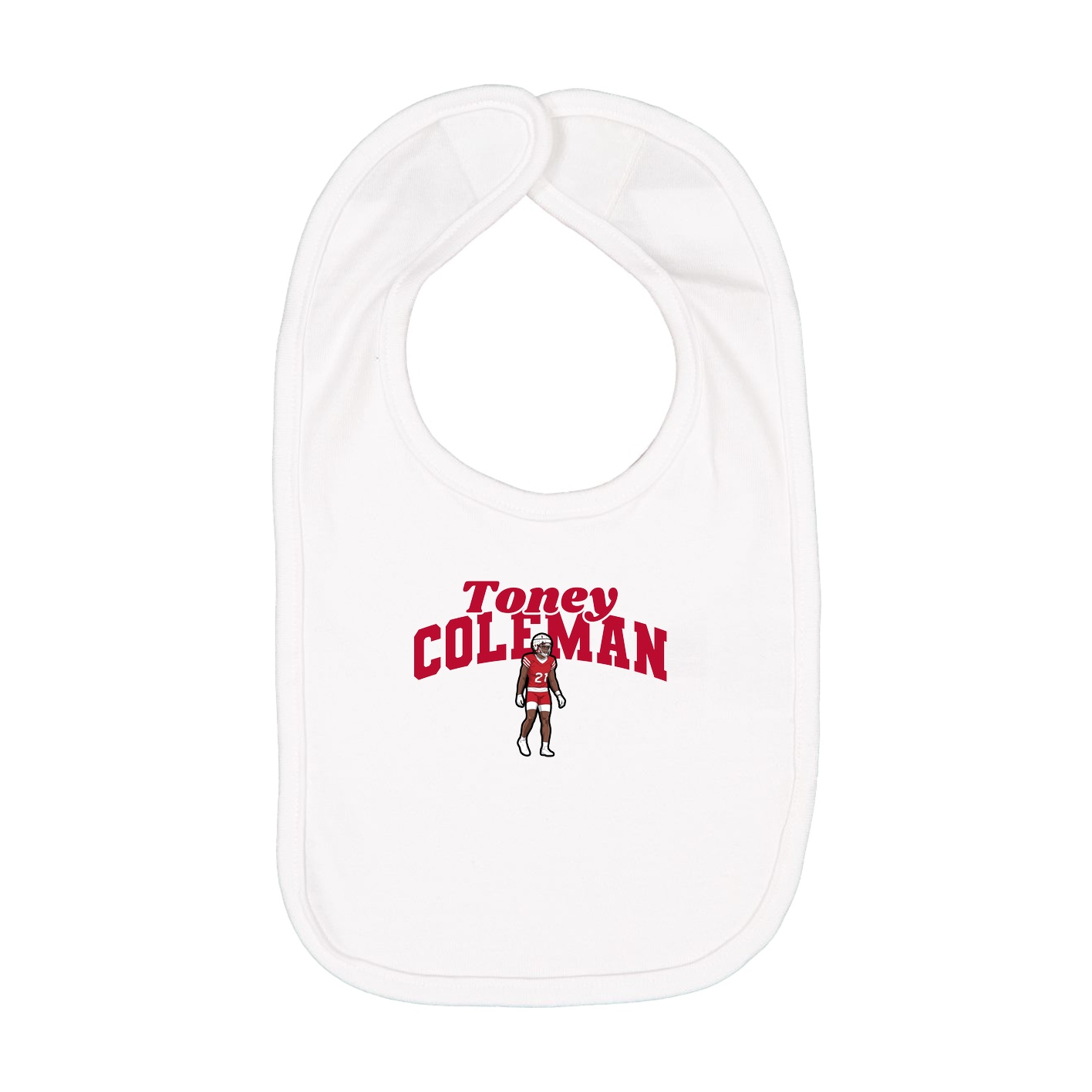 Infant Bib — Signature Arch in White