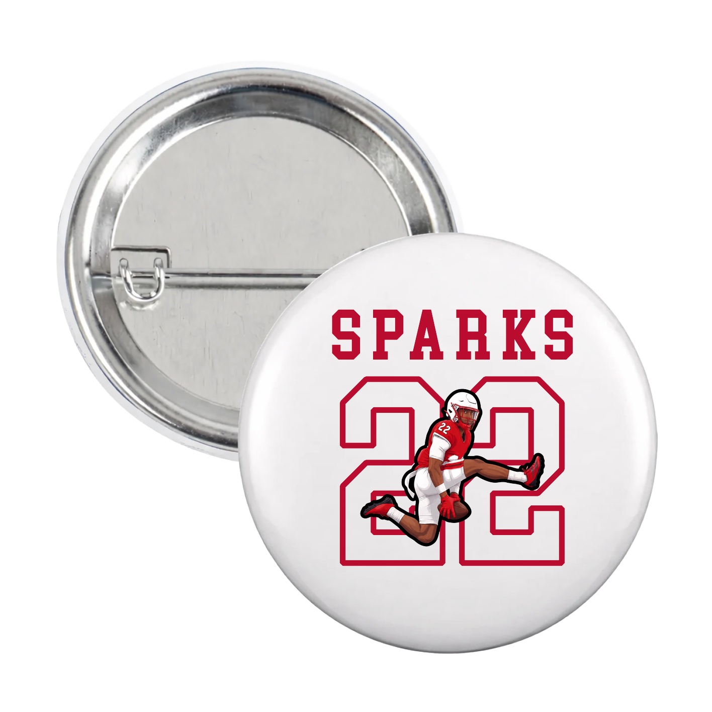 Game Day Button — Shirsey in White