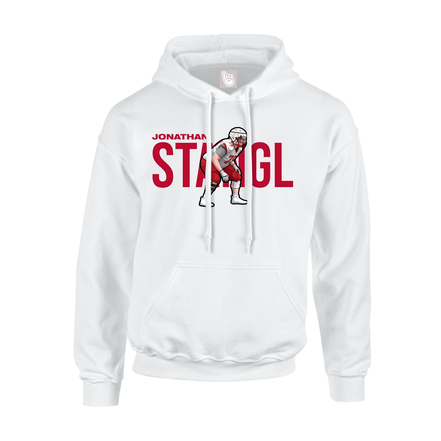 Hoodie — Player Name in White