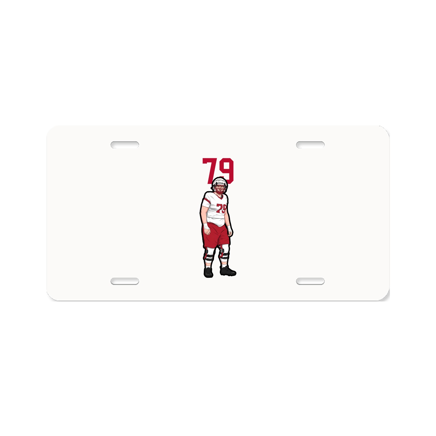 License Plate — Number Top in Classic