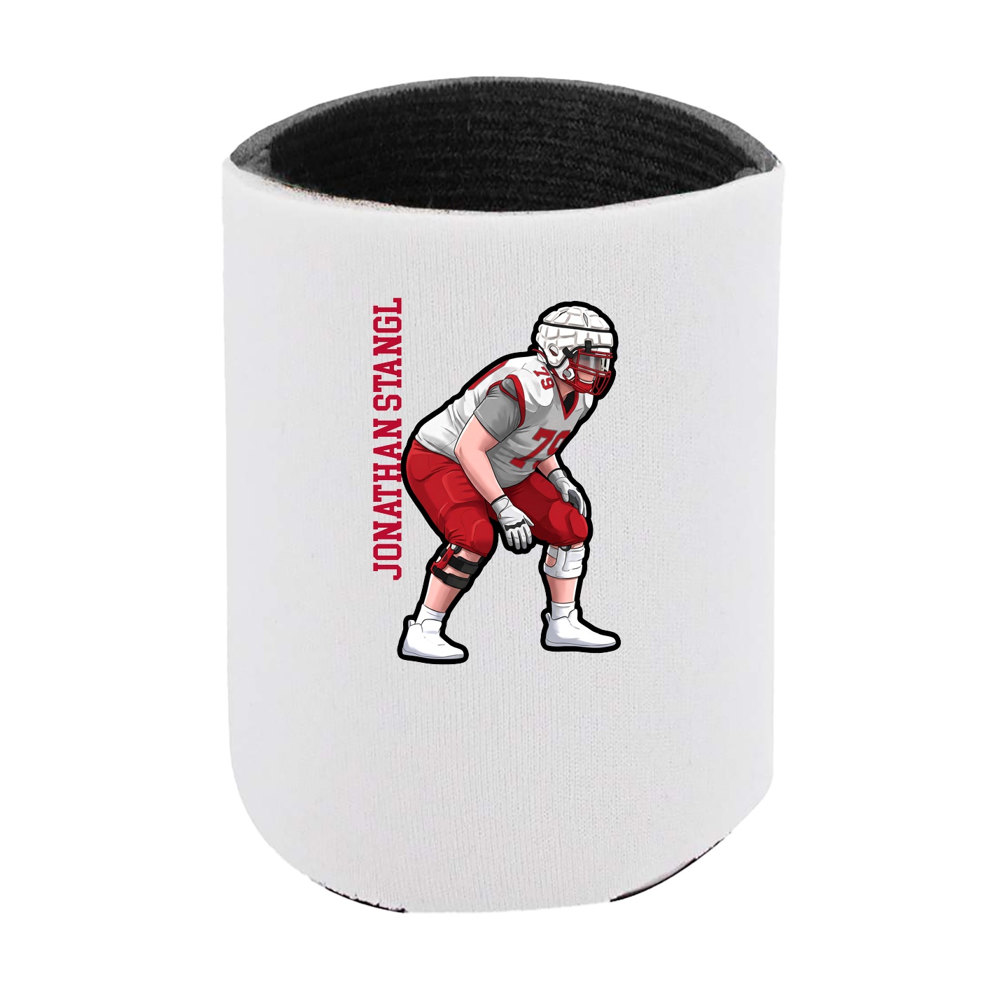 Can Holder — Name Vertical in White