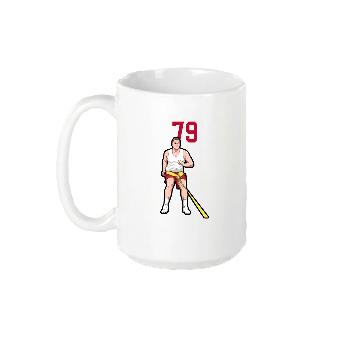 15oz Coffee Mug — Number Top in White
