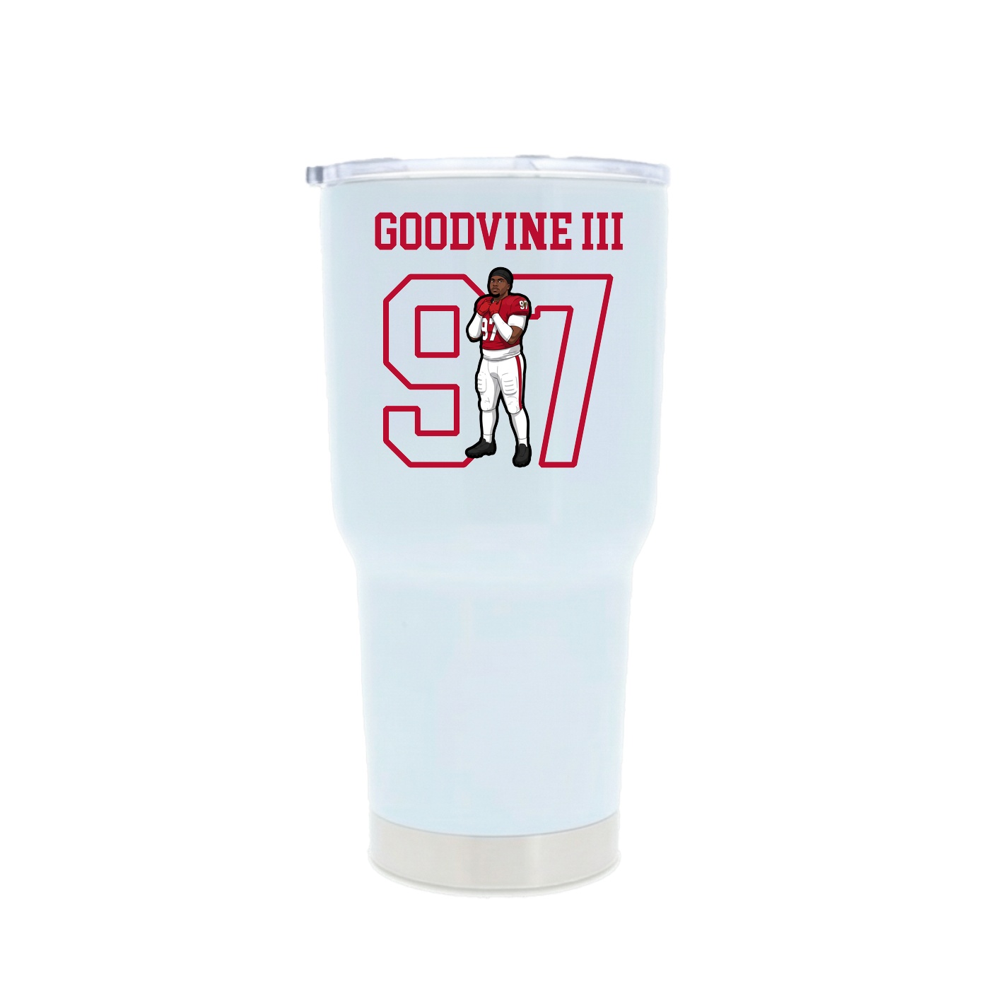 30oz Stainless Steel Tumbler — Shirsey in White
