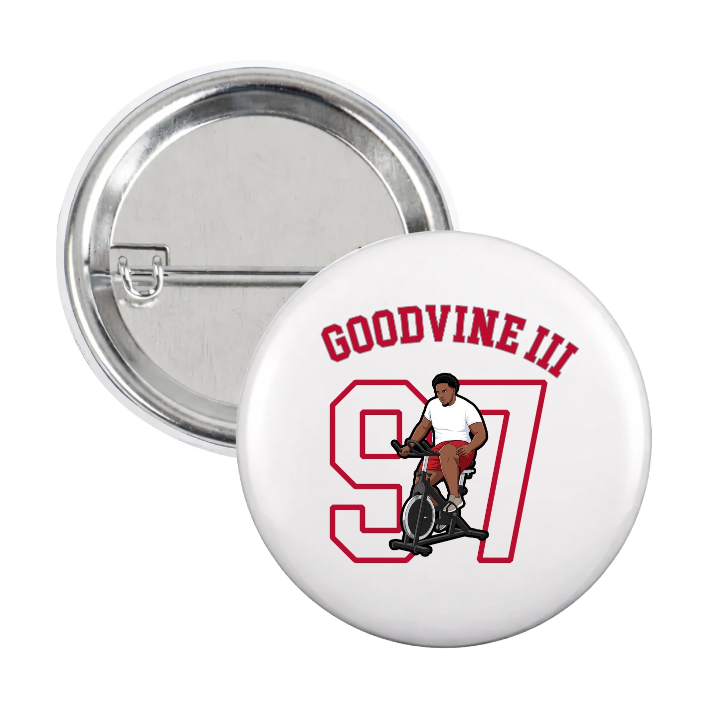 Game Day Button — Shirsey Arch in White