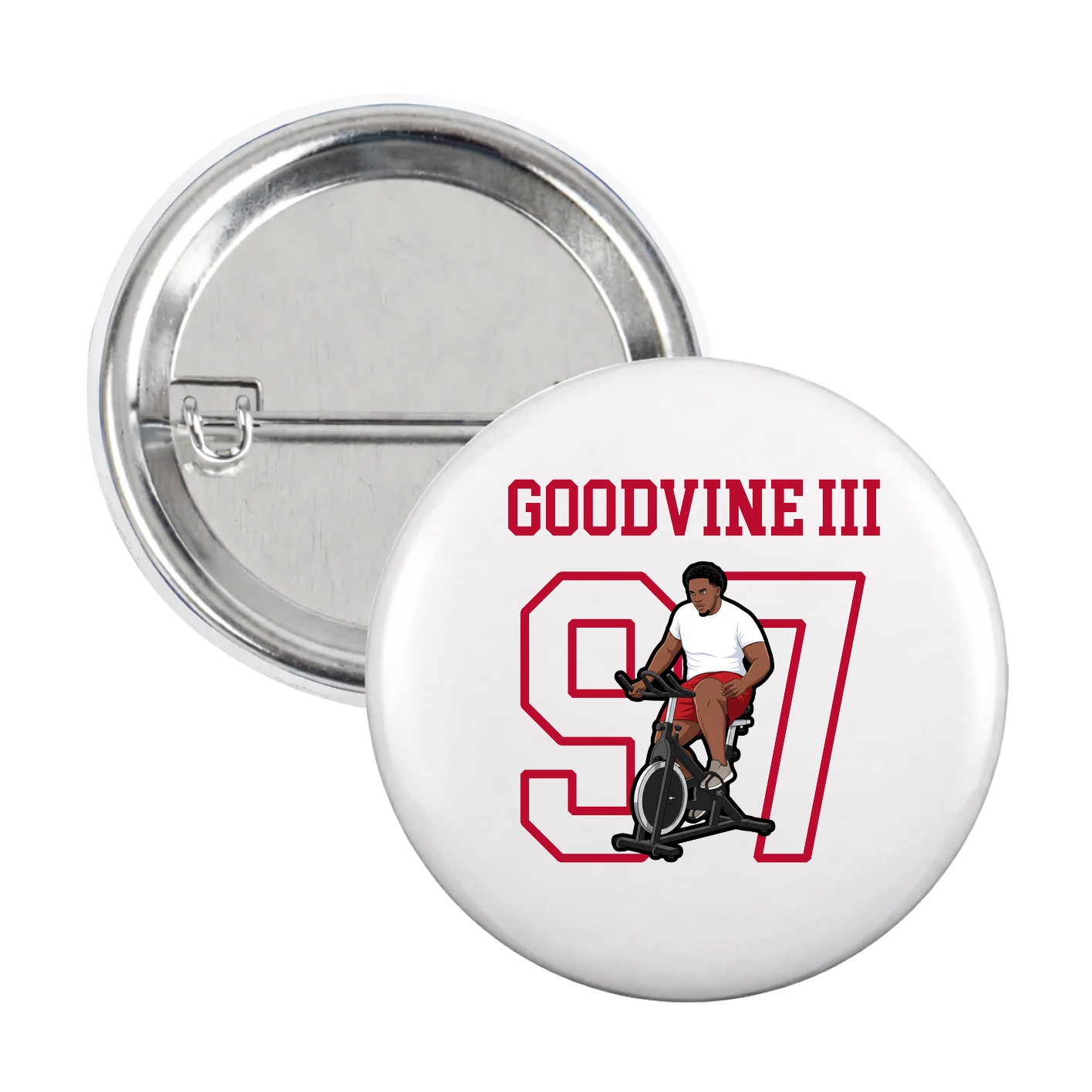 Game Day Button — Shirsey in White