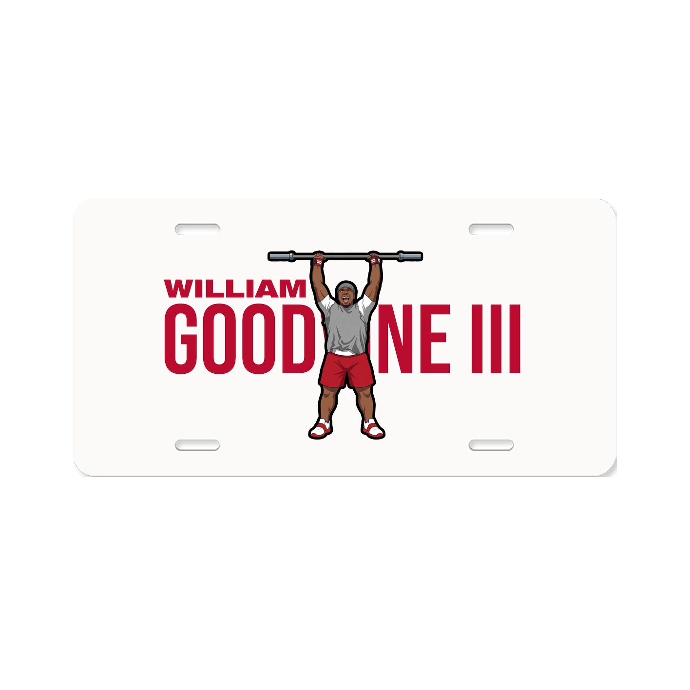 License Plate — Player Name in Classic