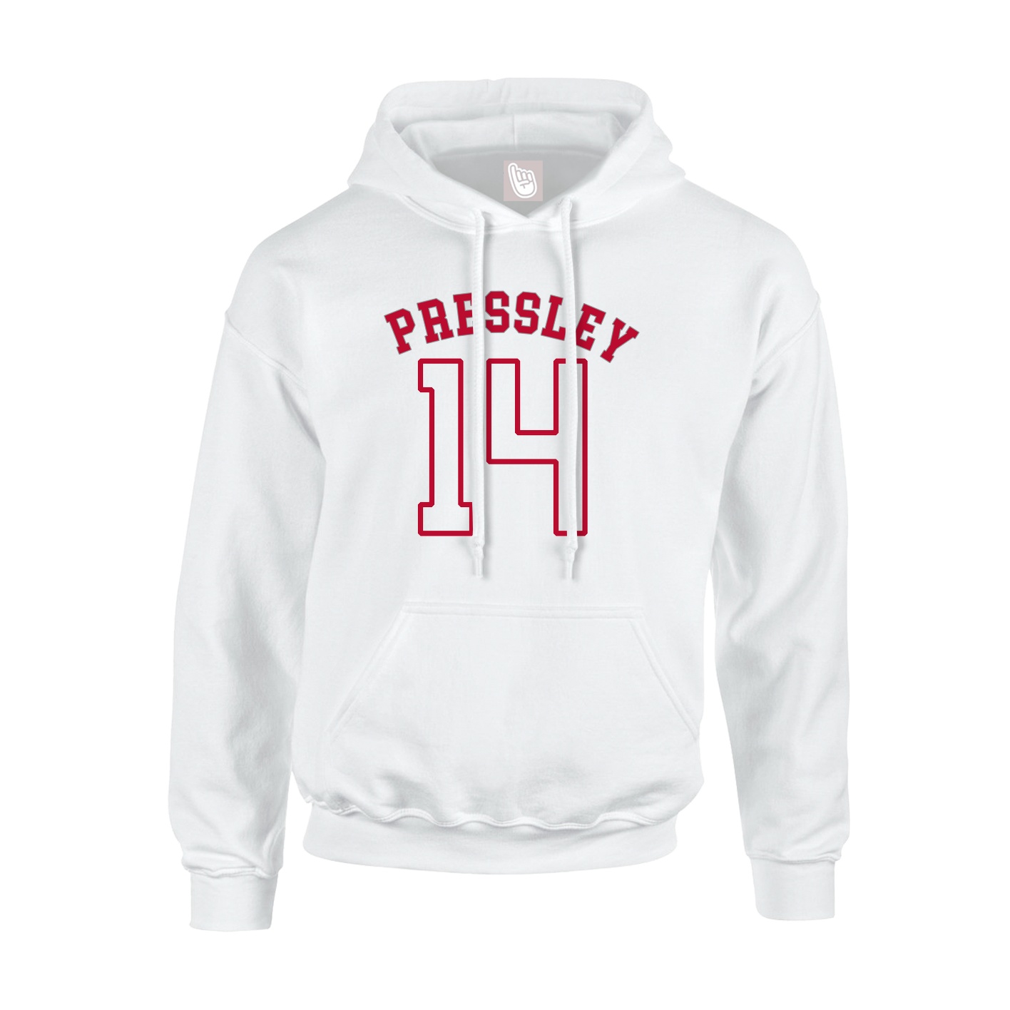 Youth Hoodie — Shirsey Arch in White