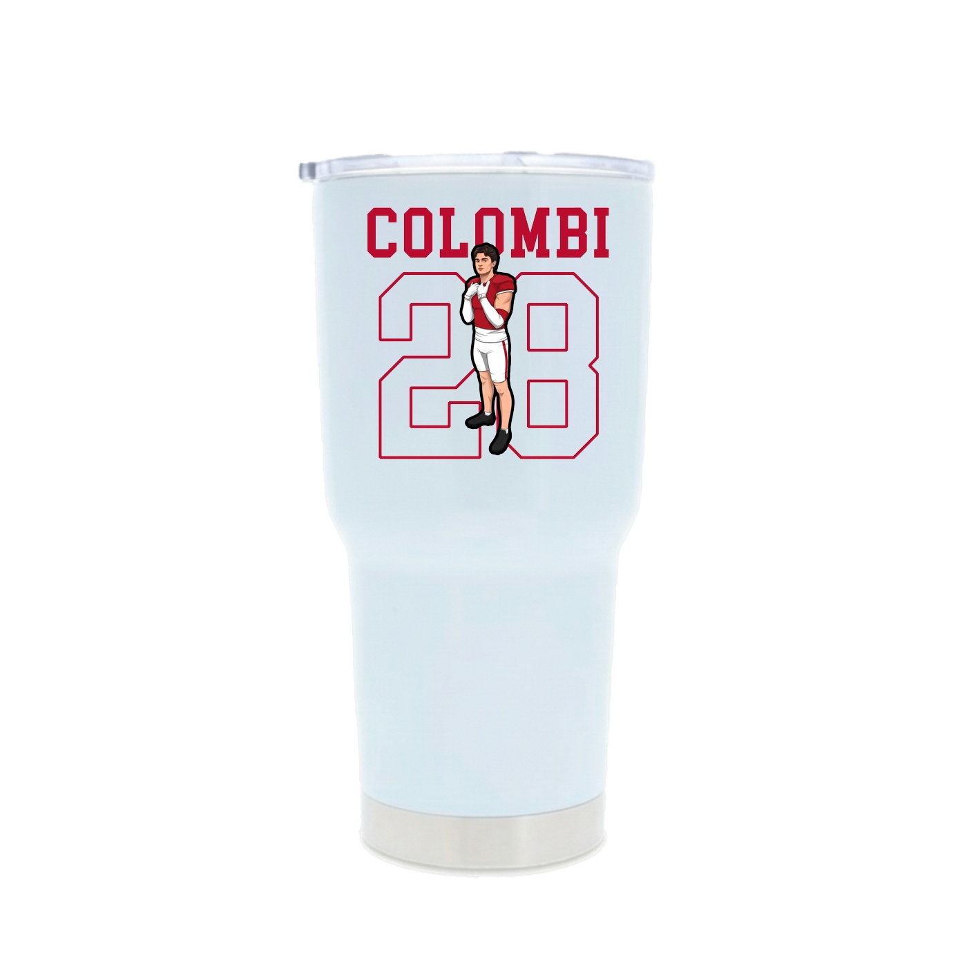 30oz Stainless Steel Tumbler — Shirsey in White