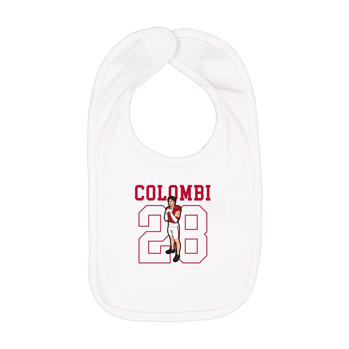 Infant Bib — Shirsey in White