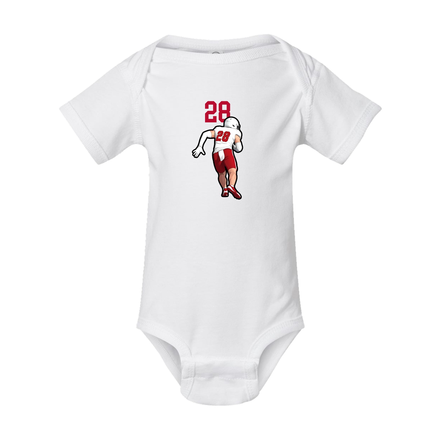 Baby Onesie — Number Top in White
