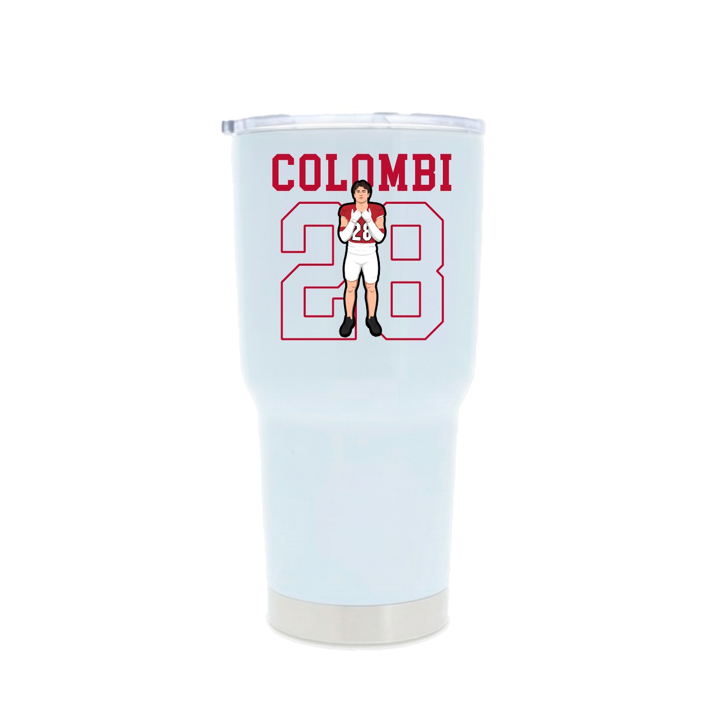 30oz Stainless Steel Tumbler — Shirsey in White