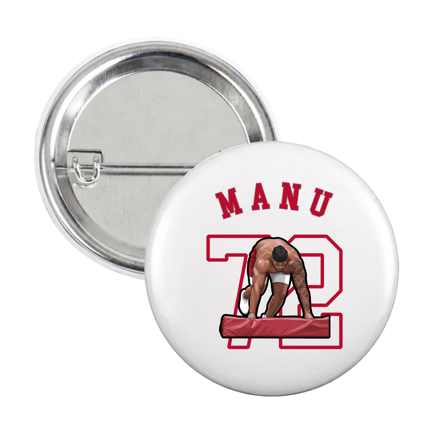 Game Day Button — Shirsey Arch in White