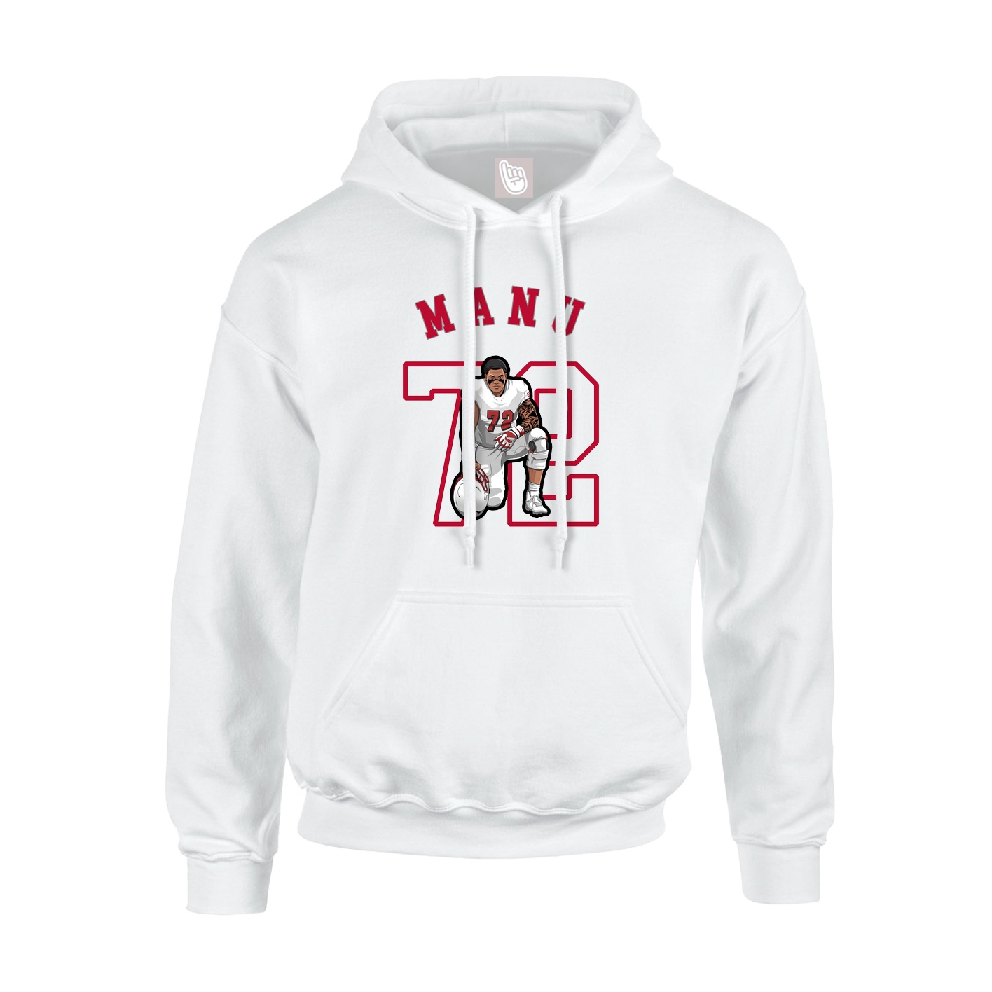 Hoodie — Shirsey Arch in White
