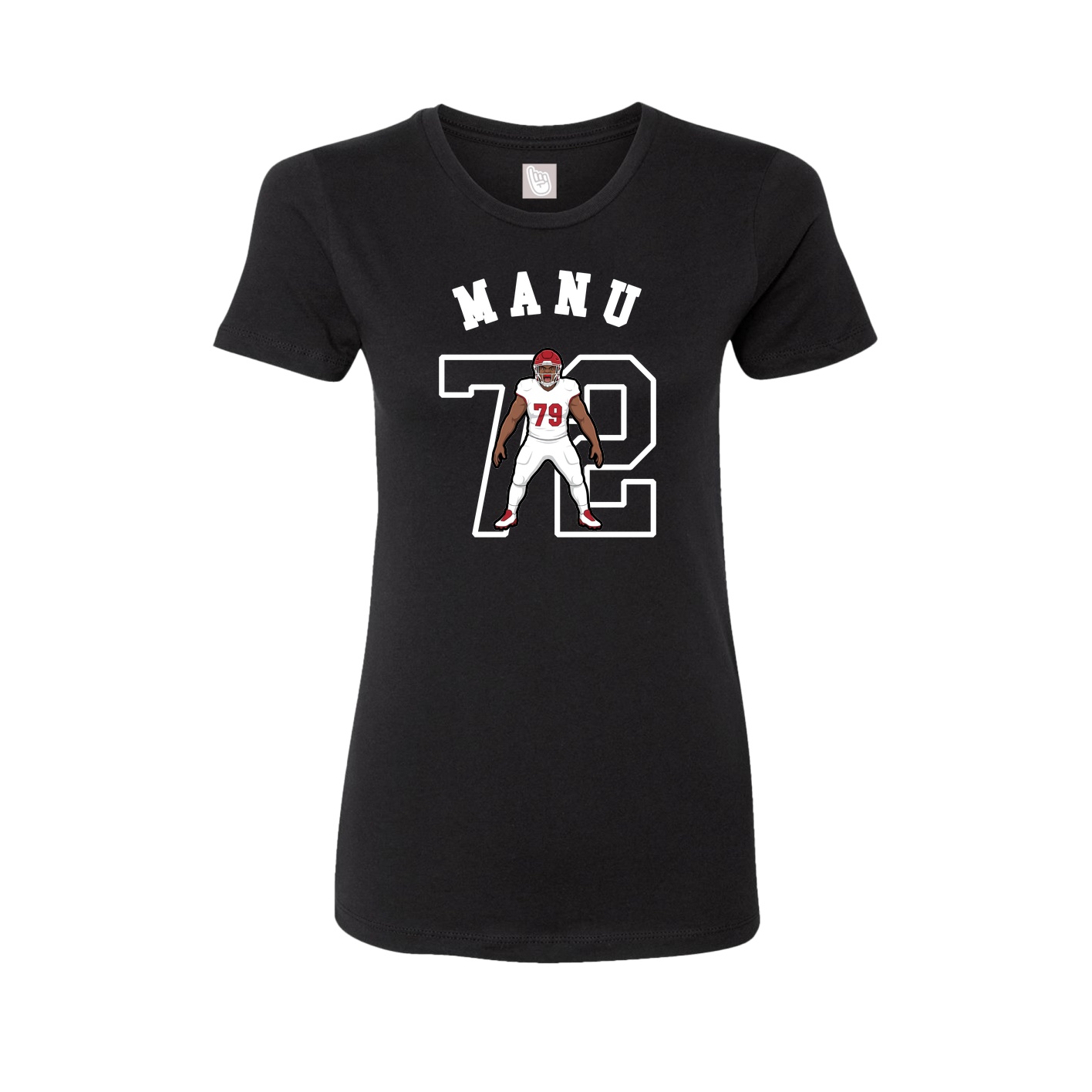 Fitted Women's Tee — Shirsey Arch in Black
